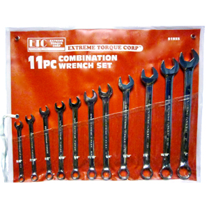 Extreme Torque ETC-91935 SAE 11-pc  6 pt Combination Wrench Set