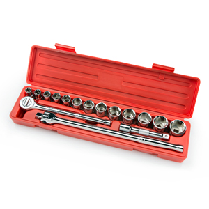 TEKTON MIT-11701 17-pc. 1/2 in. Drive Socket Set (Metric) from Hanover Tool