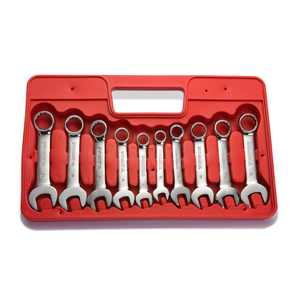 TEKTON MIT-1919 10-pc. Stubby Combination Wrench Set (Metric) from Hanover Tool