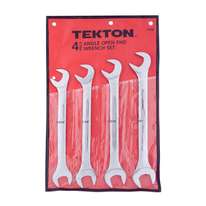 TEKTON MIT-1958 4-pc. Jumbo Angle Open End Wrench Set (Inch) from Hanover Tool