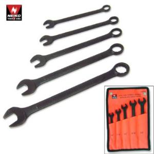Ridgerock Neiko-03509A 5-pc. Black Oxide Combination Wrench Set (3/8 - 5/8 in.) from Hanover Tool