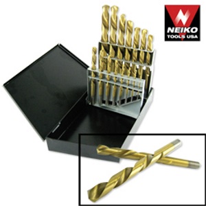 Ridgerock Neiko-10037A 15-pc. Left-Handed Drill Bit Set (1/16 - 1/2 x 1/32 in.) from Hanover Tool