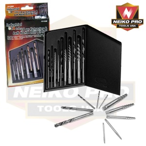 Ridgerock Neiko-10136B 10-pc. Industrial USA Index Extractor  and Drill Bit Set from Hanover Tool