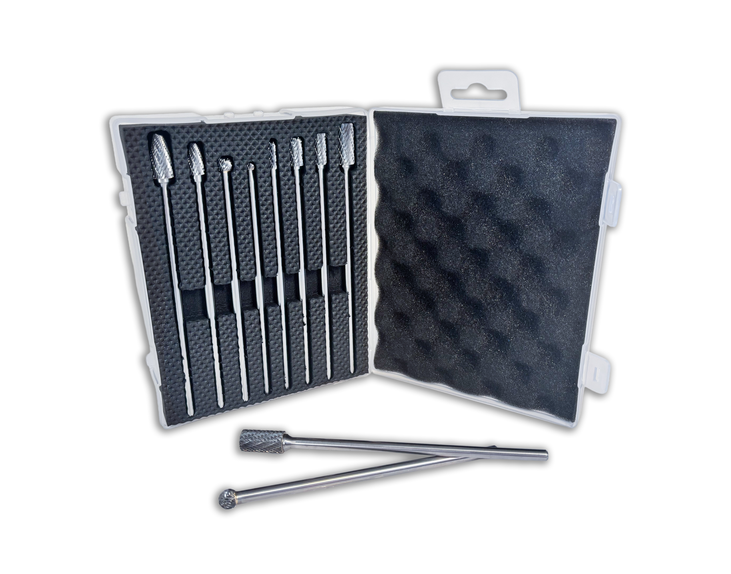 Extreme Torque Long Shank Carbide Burr Bit Set