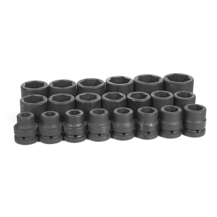 1" Drive Standard Length SAE Impact Set - 3/4 to 2"