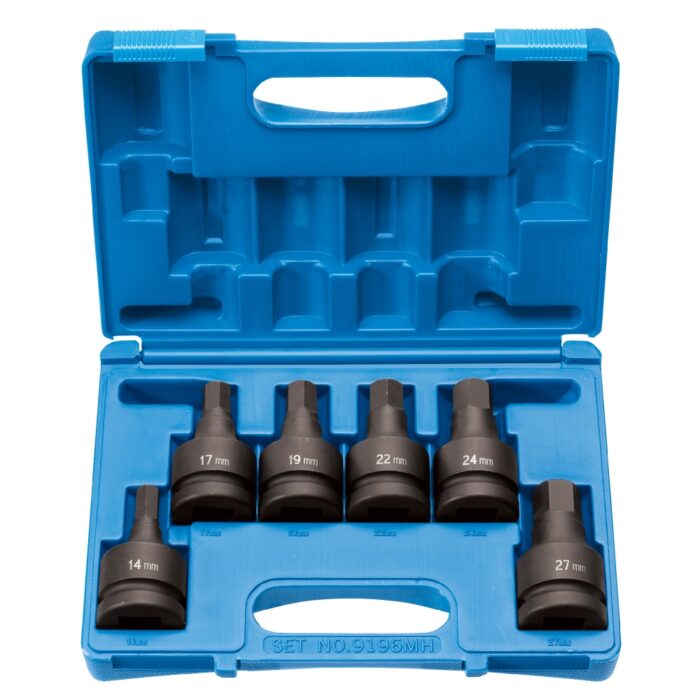 1" Drive Standard Length Metric Hex Socket Set