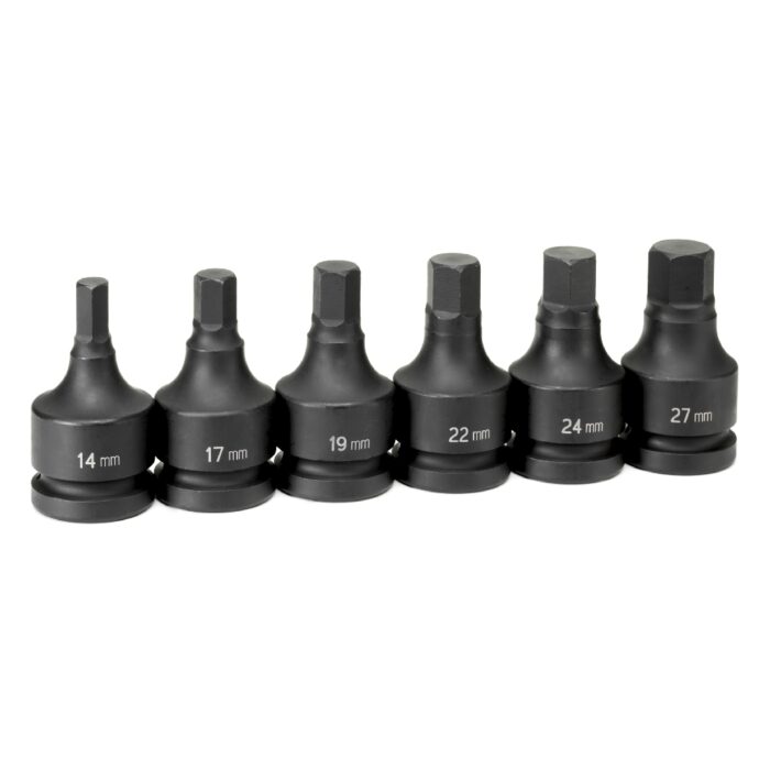 1" Drive Standard Length Metric Hex Socket Set - Image 2