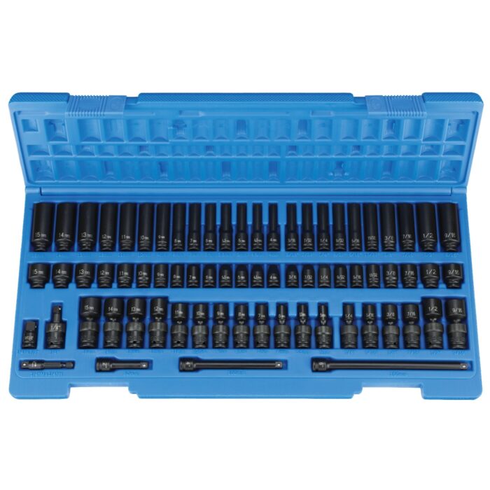 1/4 Grey Pneumatic Master Impact Socket Set